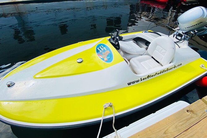 Ft. Lauderdale Mini Powerboat Rental. Canal, Yacht, Mansion Tour - First Steps at Las Olas Paddle Boards