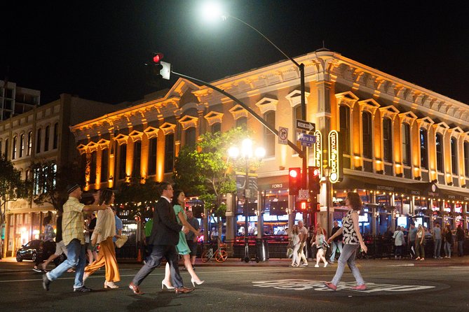 Gaslamp Quarter Food and Drink Tour: Brothels, Bites & Booze - Walking at Night: Pace, Groups, and How to Enjoy the Night Scene