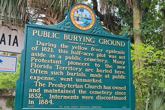 Ghost Tour of St. Augustine: The Original Haunted History Tour - Stop 4: Tolomato Cemetery, oldest Catholic grounds, and current haunting stories