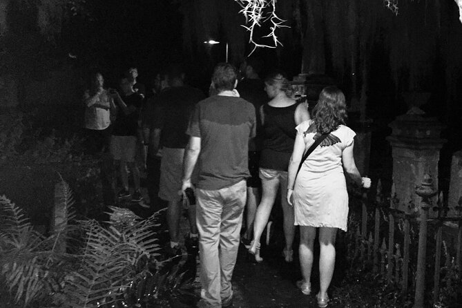 Ghosts of Charleston Night-Time Walking Tour with Unitarian Church Graveyard - Stop at the Unitarian Church: what the guided cemetery walk feels like