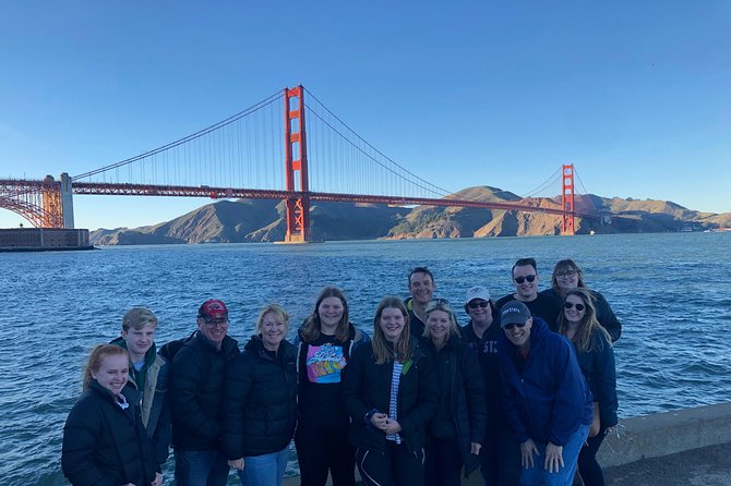 Golden Gate Bridge Muir Woods Sausalito with Optional Alcatraz - Pacific Heights and Fort Point Under the Golden Gate