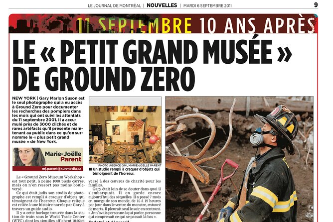 Ground Zero Museum Workshop Tour - Price and timing: is $34.50 worth it