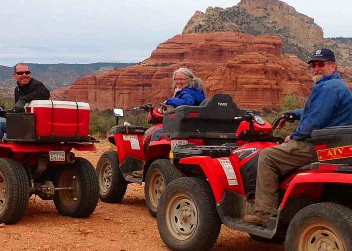 Guided ATV Tour of Western Sedona - The van to the trailhead, then the fun starts