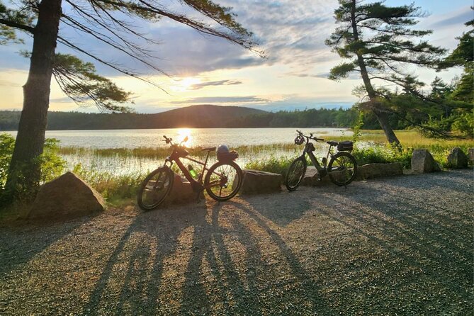 Guided Ebike Tour of Acadia National Park Carriage Roads - West side Jordan Pond: bridges, mountains, and the Cobblestone option