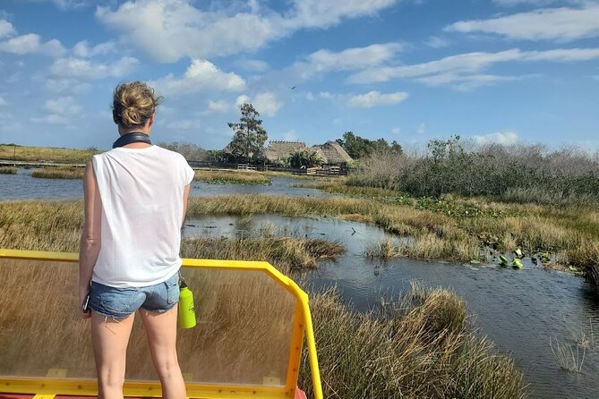 Half-day Everglades National Park Tour and 1-Hour Air Boat Ride - Airboat at Miccosukee: going way out on smaller boats and Native village stops