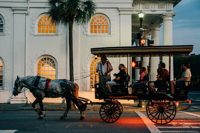 Haunted Evening Horse and Carriage Tour of Charleston - Passing the Mills House and the return via Old City Market