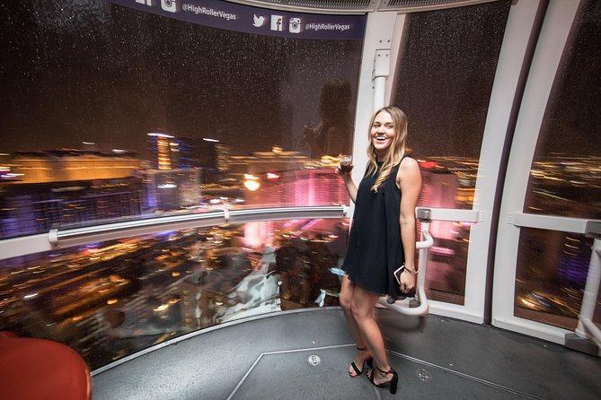 High Roller Wheel Admission Ticket at The LINQ - Happy Half Hour upgrade with in-cabin bartender