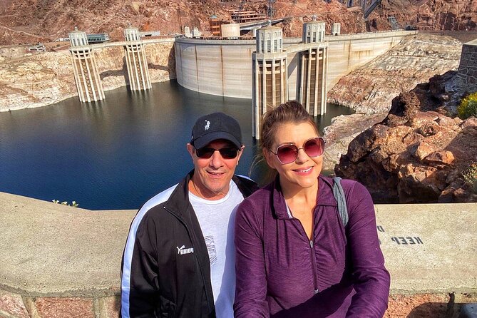 Hoover Dam Walk-On-Top Tour w/ Seven Magic Mountains & Vegas Sign - Mike O’Callaghan and Pat Tillman Memorial Bridge: the best “from above” moment