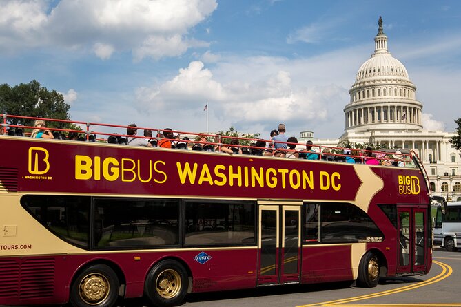 Hop-on Hop-off Sightseeing Tour by Open-top Bus with 18 Stops - The value of an 18-stop hop-on hop-off pass in Washington DC