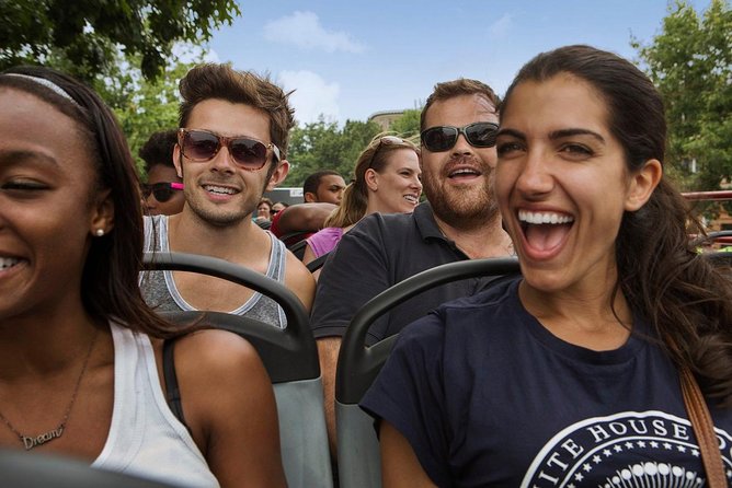 Hop-on Hop-off Sightseeing Tour by Open-top Bus with 18 Stops - Arlington National Cemetery, Constitution Gardens, and the White House run