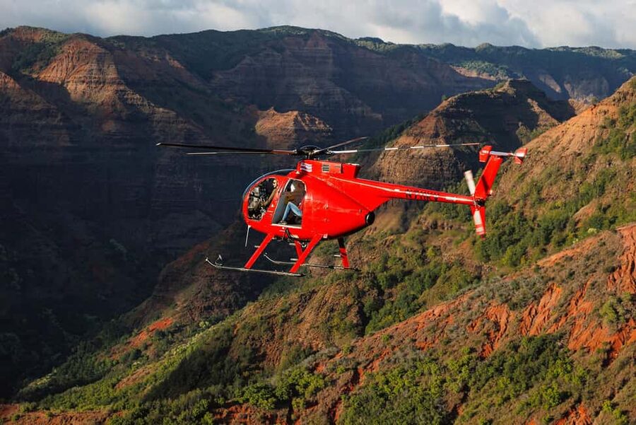 Kauai: Hughes 500 4-Passenger Doors-Off Helicopter Flight - Airborne Aviation Check-In and the Pre-Flight Routine
