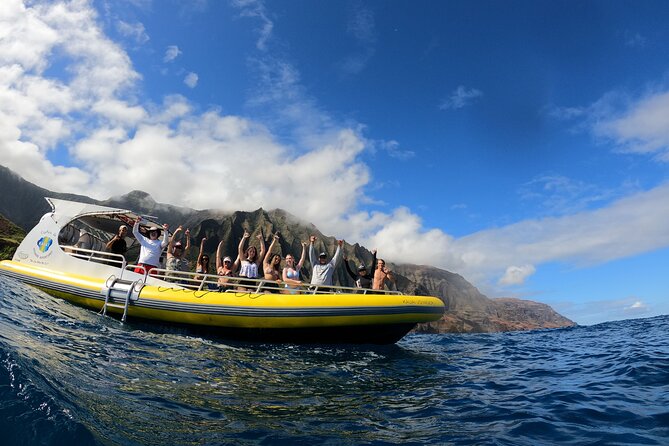 Kauai: Na Pali Coast Super Raft Snorkel Adventure - Port Allen start, Waimea and Kekaha cruising, then straight to the cliffs