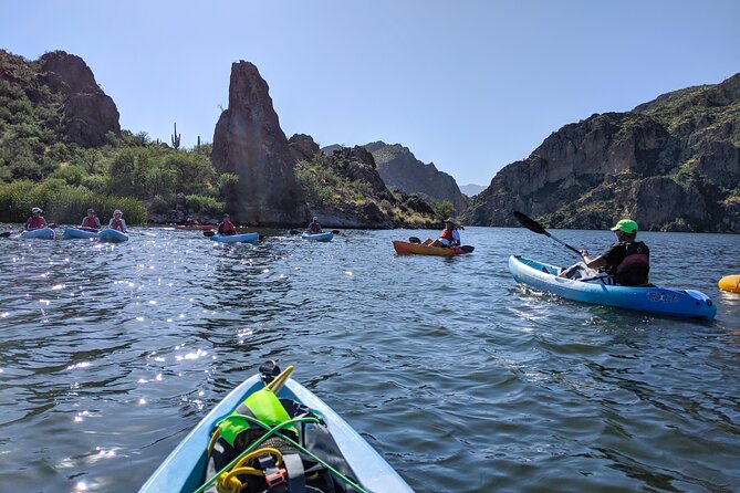 Kayaking 2 Hr Canyon & Cliffside on Saguaro Lake - The Whole Flow on Your Day: From Ranch to Launch to Return
