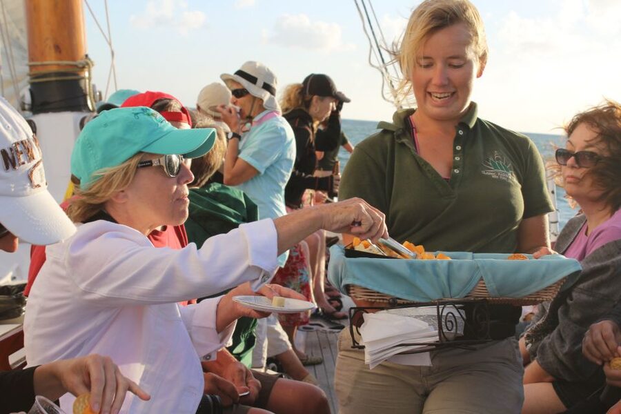 Key West: Schooner Sunset Sail with Food & Drinks - The route and views: Fort Zachary Taylor, Sand Key Reef, Mallory Square