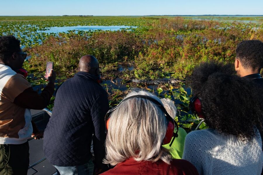 Kissimmee: Boggy Creek Airboat Ride with Optional Meal - Before the airboat: wandering the park, spotting birds, and meeting critters