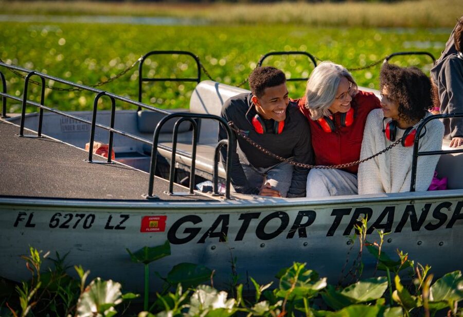 Kissimmee: Boggy Creek Airboat Ride with Optional Meal - Fossil and gemstone mining at the 70-foot trough: the hands-on break families love
