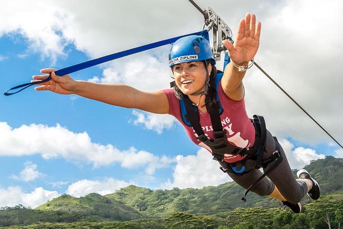 Koloa Zipline in Kauai - Koloa Zipline over Waita Reservoir: the view plus the real thrill