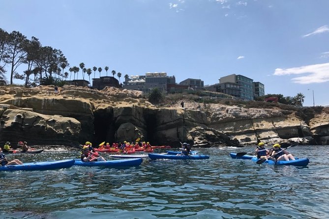 La Jolla Sea Caves Kayak Tour For Two (Tandem Kayak) - The paddling lesson: faster than you think