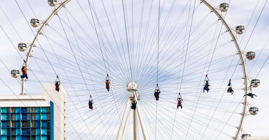 Las Vegas: FLY LINQ Zipline Ticket - Seated vs superhero pose: picking the vibe you want