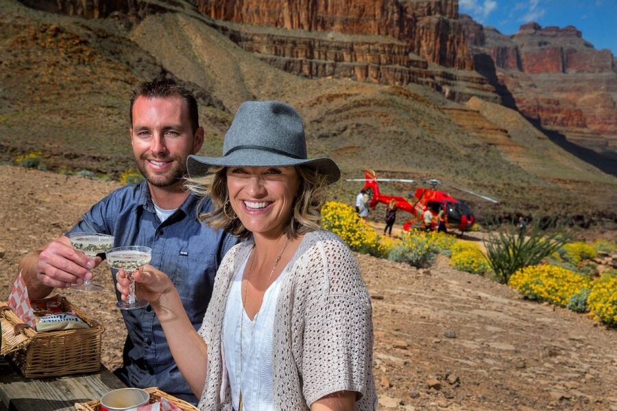 Las Vegas: Grand Canyon Helicopter Landing Tour - Safety briefing, EcoStar helicopter, and that headset comfort