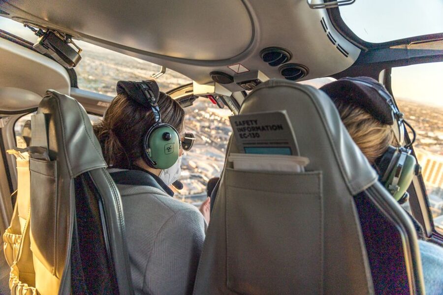 Las Vegas: Helicopter Night Flight over the Strip - Inside the Helicopter: Assigned Seating, Big Windows, Small Group