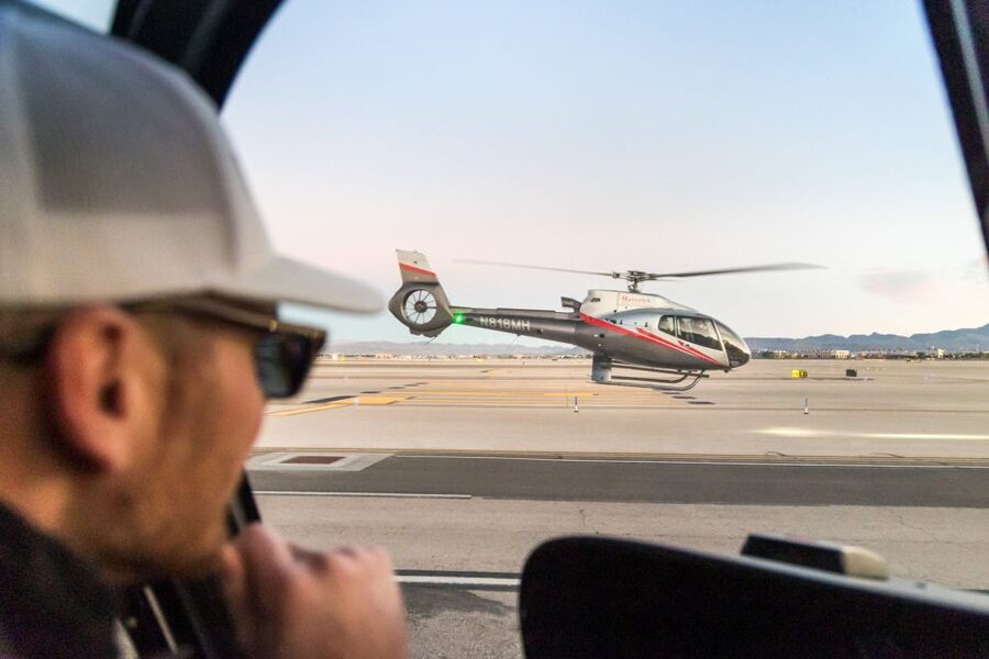 Las Vegas: Helicopter Night Flight over the Strip - Maverick Terminal at Harry Reid: Get Here Early and Bring the Right ID