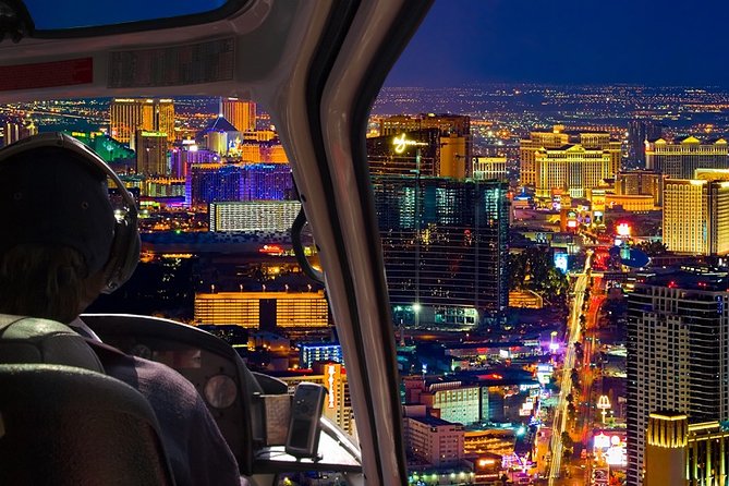 Las Vegas Helicopter Night Strip Flight Tour with Optional Dinner - Dinner Upgrade Options: Bonefish or Pampas, Plus Transfers