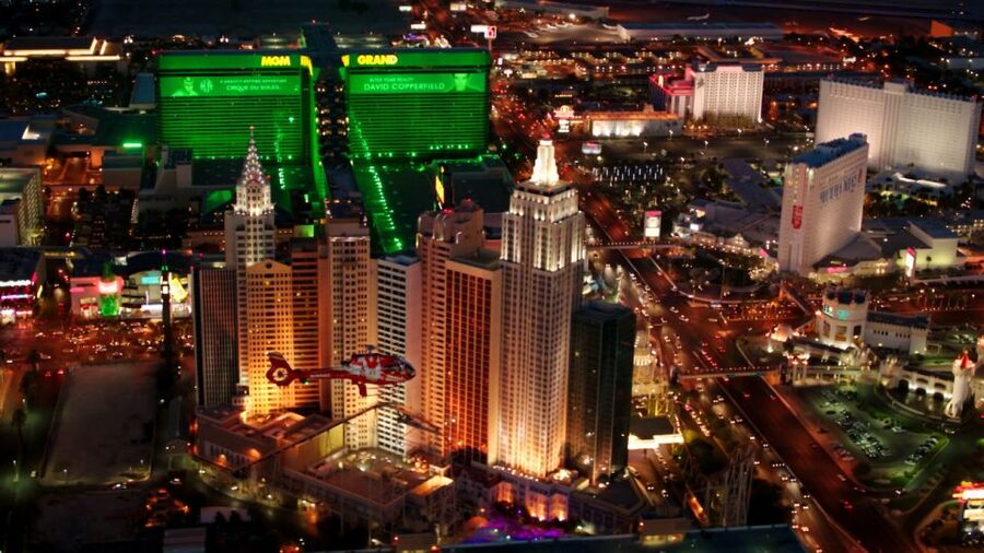 Las Vegas: Night Helicopter Flight over Las Vegas Strip - Las Vegas at Night From Above: What You Really Get