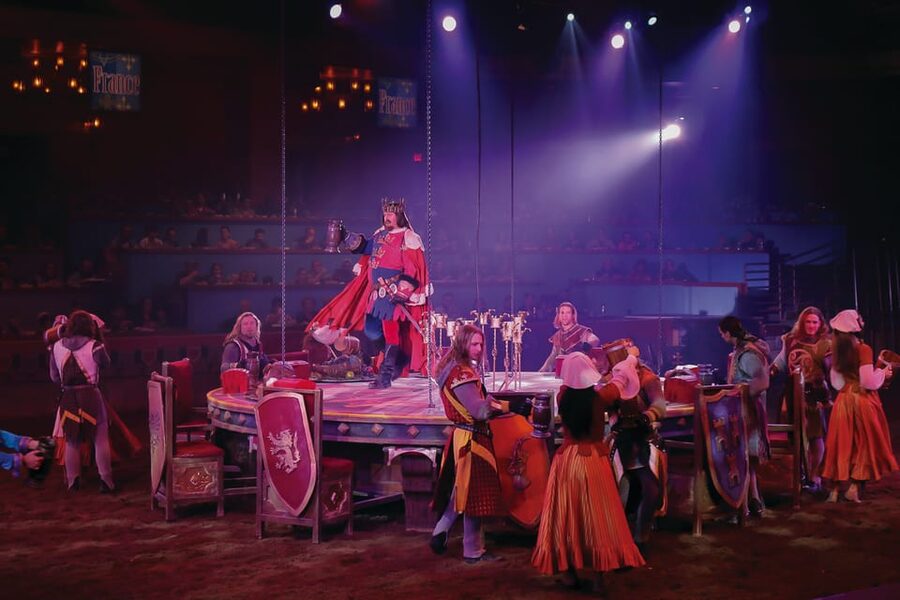 Las Vegas: Tournament of Kings Show at Excalibur - Medieval meal details, menus, and the hands-only rule