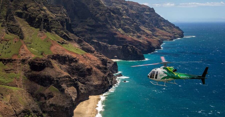 Lihue: Deluxe Waterfall Safari Helicopter Tour - Entering the sky over Lihue, Safari Helicopters style