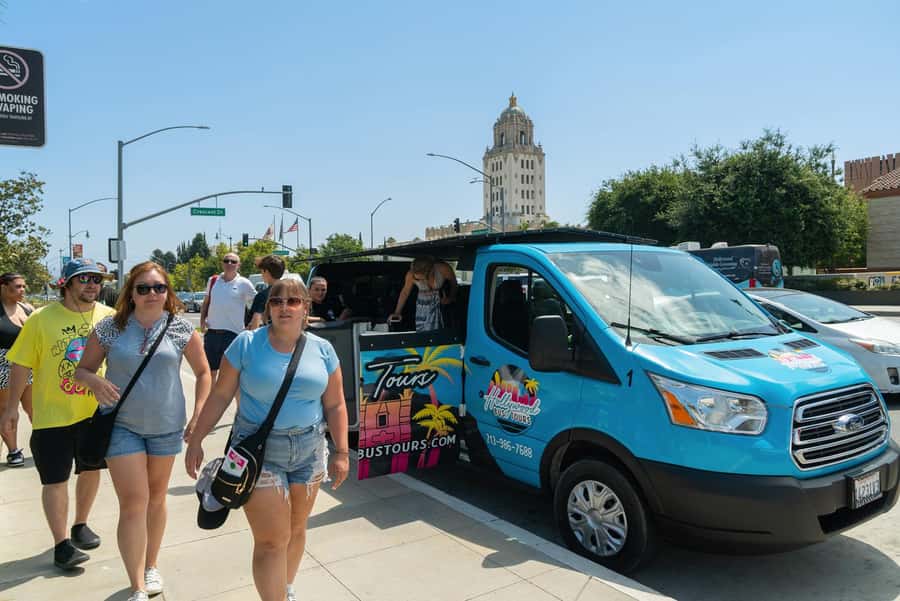 Los Angeles: Celebrity Homes and Hollywood Open-Air Bus Tour - Hollywood Walk of Fame Time On The Santa Monica Route