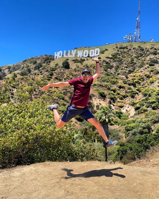Los Angeles: Front & Back of Hollywood Sign Hike Guided Tour - First big viewpoint: where the skyline and studios come into focus