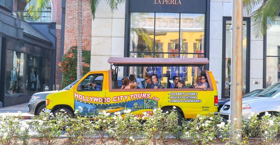 Los Angeles: Hollywood & Celebrity Homes Open-Air Bus Tour - Dolby Theatre and Capitol Records, where LA branding shows off