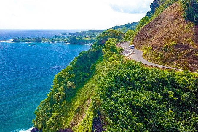 Maui: Famous Road to Hana Waterfalls and Lunch by Mercedes Van - Black sand at Hana Bay and Wai’anapanapa: your biggest Maui photo moment