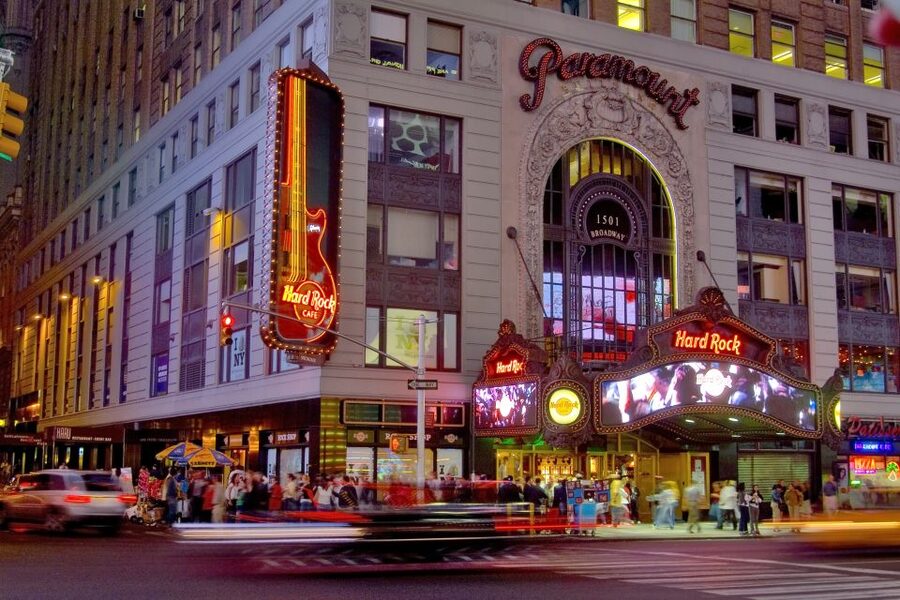 Meal at Hard Rock Cafe New York Times Square - Acoustic Rock vs Electric Rock, the meal choices that shape your whole visit