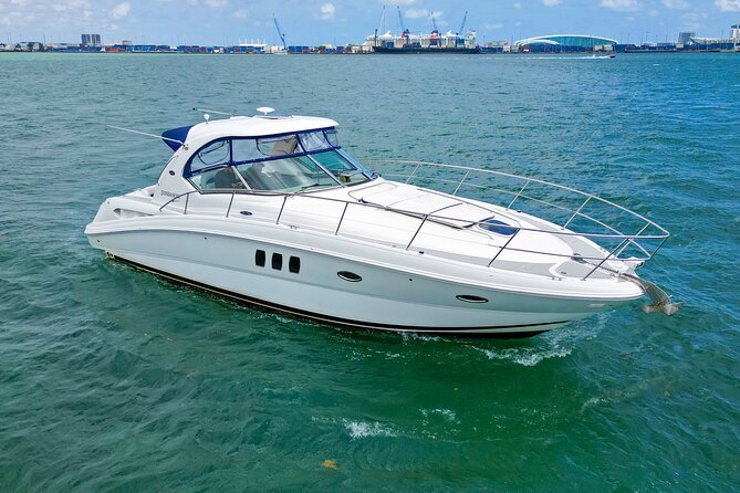 Miami: 2 Hour Private Yacht Cruise - Onboard Comfort: Bluetooth Music, Cooler Ice, and a Real Restroom