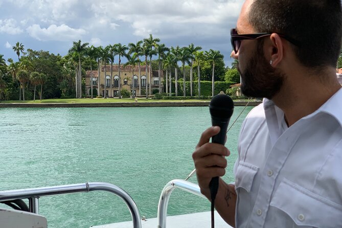 Miami Biscayne Bay rich and famous Sightseeing Boat Tour - Onboard experience: narration, music volume, and the comfort reality