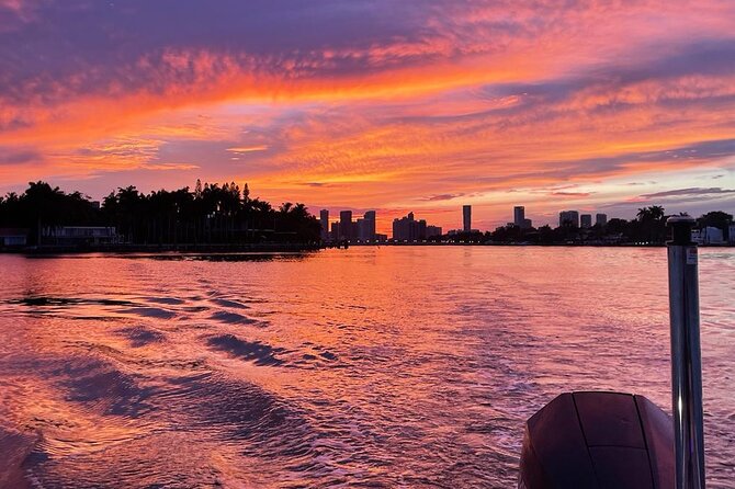 Miami Boat Tour –Day and Night Cruises with Champagne - Comfort and Safety: Monterey M225, Life Jackets, No Bathroom