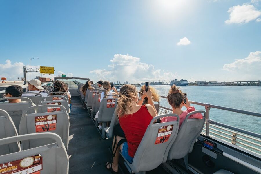 Miami: Half-Day Open-Top Bus Tour Plus Biscayne Bay Cruise - On-board extras that make the day smoother