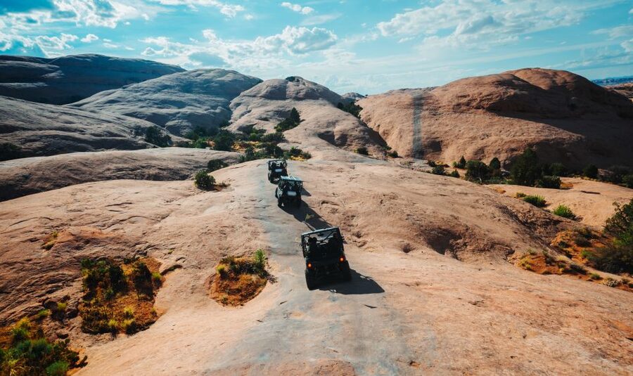 Moab: Hell's Revenge UTV 4x4 Guided Adventure - Colorado River and La Sal Mountains: the finishing views you will remember
