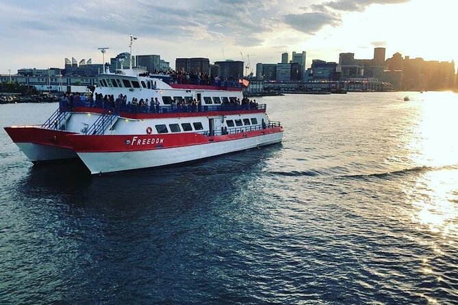 Narrated Sunset Cruise of Boston Harbor - USS Constitution and harbor “working views” that feel real, not staged