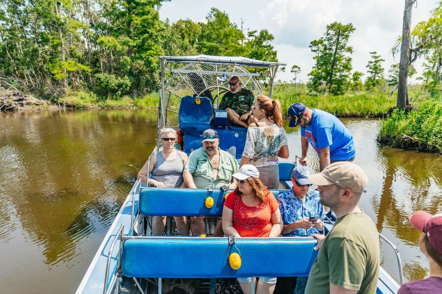 New Orleans: High Speed 9 Passenger Airboat Tour - The high-speed airboat ride: 35 mph, open air, and frequent wildlife moments