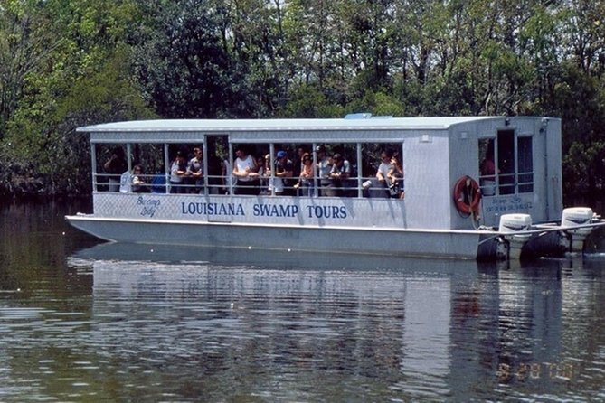 New Orleans Swamp Tour Boat Adventure - Your Swamp Boat Comfort: Roof, Cushions, Windows, and a Restroom