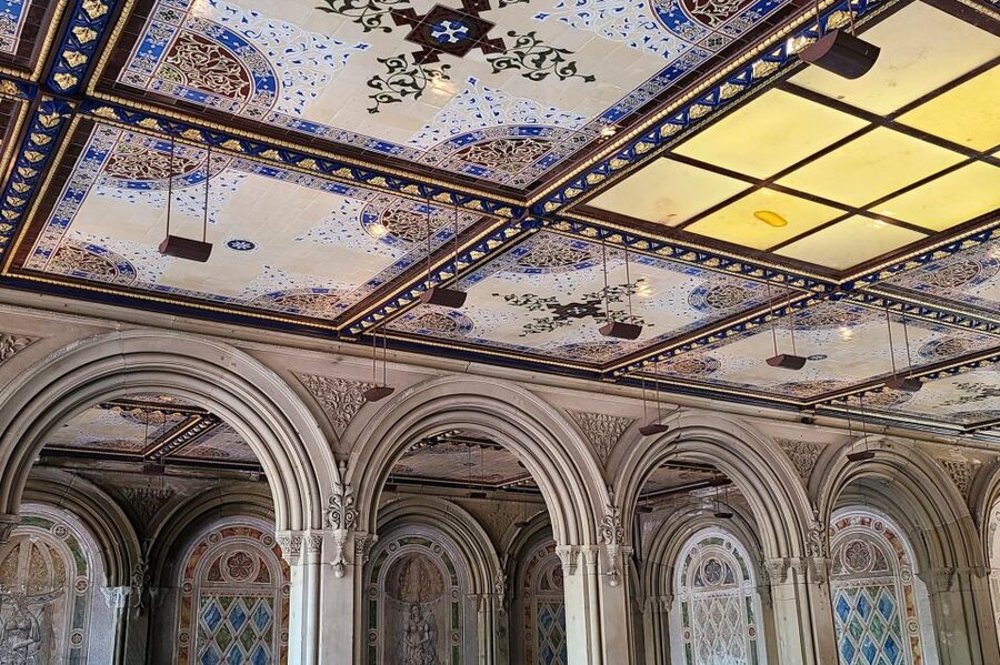 New York City: Highlights of Central Park Bike or eBike Tour - Bethesda Fountain and the Loeb Boathouse: the park’s big visual centers