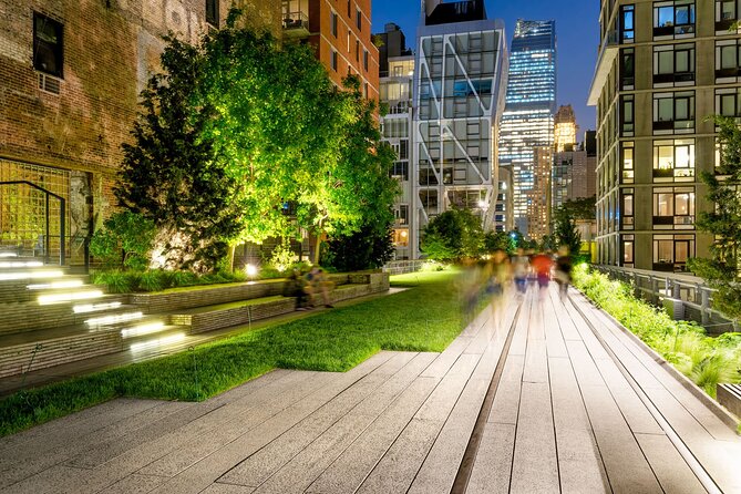 New York City Holiday Lights Tour - High Line after dark, a short walk with a long backstory