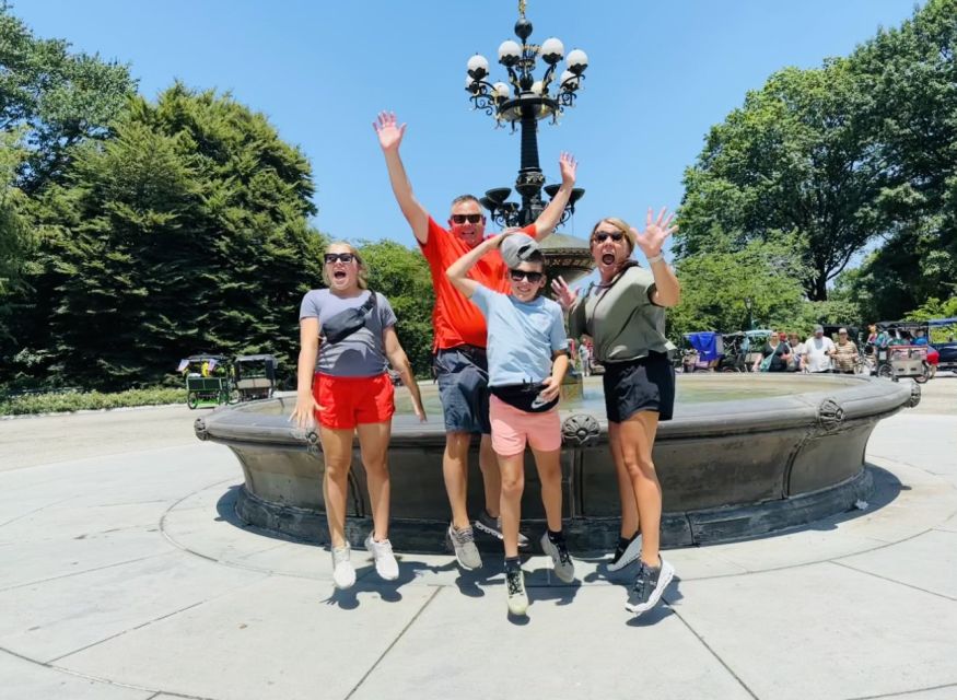 New York City: Private Central Park Pedicab Tour - Reservoir, museums around the edges, and that New York blur