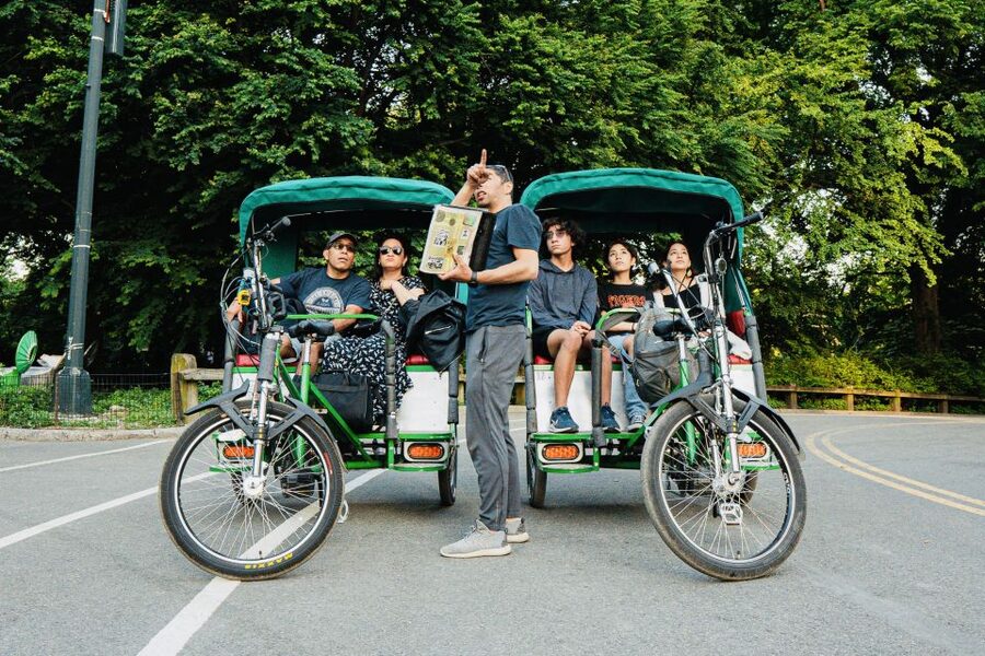 New York City: Private Central Park Pedicab Tour - Bow Bridge and the lake: the quick photo moment that matters