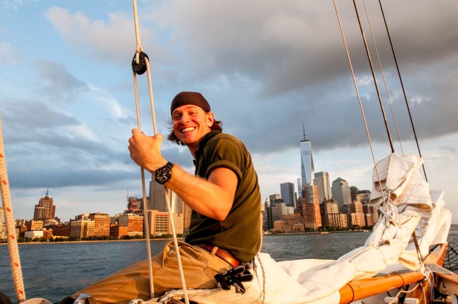 New York City: Sunset Sail Aboard a Schooner - The “wind and time permitting” part: Governors Island and the Financial District