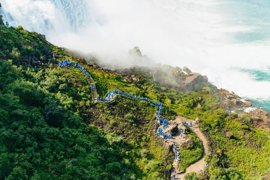 Niagara Falls: Cave of the Winds, Boat Ride, & Trolley Tour - The trolley through Niagara Falls State Park: save your legs, keep your eyes up