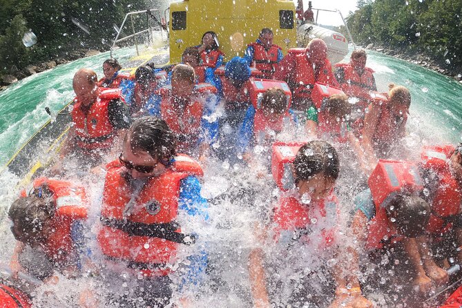 Niagara Falls USA, Open-Top (Wet) Jet Boat Tour - Meeting in Lewiston and getting ready to ride (before the rapids)